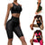 Seamless 2 Piece Half Legging Yoga Set