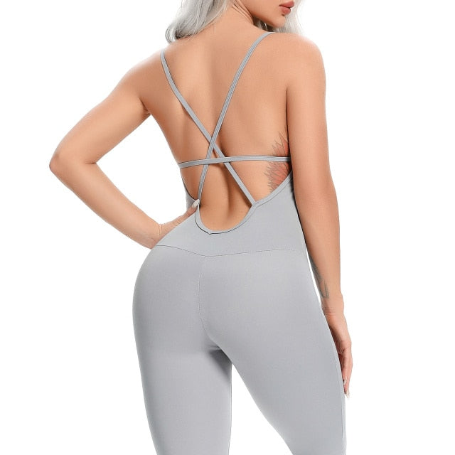 2022 Womens Backless Yoga Yoga Jumpsuit Sporty Fitness Overalls For Gym And  Workout Orange/Black/Mono Mujer J230725 From Us_oklahoma, $15.57